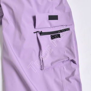 OEM pantalones clásicos nieve esquí holgados para Unisex impermeable transpirable invierno uso snowboard ajustable polar cintura con cremallera - Product Image 5