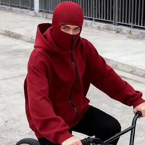Sudadera con Capucha de Esquí Térmica y Cortavientos de Lujo al por Mayor de Alta Calidad con Cremallera, Logotipo Personalizado, Bolsillo Frontal Grande, de Poliéster Blanco - Product Image 2