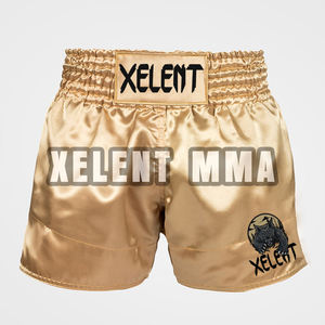 กางเกงมวยไทย 100% โพลีเอสเตอร์ แบบสั่งทำได้ ยูนิเซ็กซ์ คุณภาพสูง อุปกรณ์ฝึกซ้อมมวยไทย ลายสีทอง ปี 2025 - Product Image 6