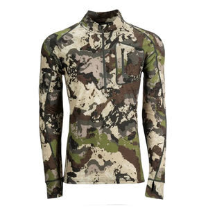 Custom Camo Hunting <b>Base</b> <b>Layer</b> Men's Thermal Long Sleeve 1/4 Zip Tactical Shirt Moisture Wicking Outdoor Performance Apparel - Product Image 5