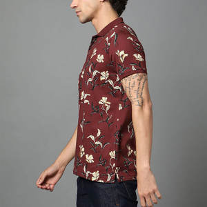 Tissu jersey bon marché en coton personnalisé pour polos pour hommes avec motif de lettres unique - Product Image 4