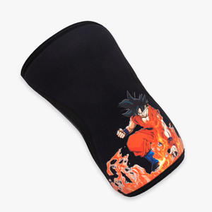 Nouvel arrivage de genouillères en néoprène avec design d'anime sublimé de couleur noire pour l'entraînement en salle de sport et l'entraînement de force de 7mm d'épaisseur - Product Image 3