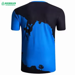 เสื้อยืดพิมพ์ลายดิจิทัลสำหรับผู้ชาย ผ้าฝ้าย 100% เสื้อเปล่าสำหรับโฆษณา สั่งทำได้ตามต้องการ โปรโมชั่น เสื้อทรงหลวม คอโอ ไหล่ตก เป็นมิตรกับสิ่งแวดล้อม - Product Image 3