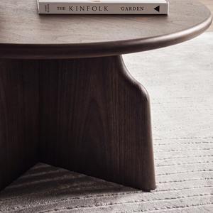 Table basse de luxe Arihant Art Exim, en bois de chêne massif durable, finition noyer, fabrication artisanale, design moderne écologique, pliable, facile à utiliser - Product Image 5