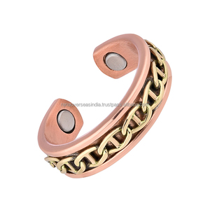 Factory Direct Sale Modern Iron Fingers Pain Relief Adjustable Cuff <b>Ring</b> for Wedding Gift for Men and Women - Product Image 1