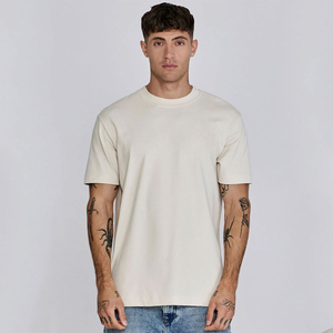 T-shirt blanc à col rond et manches courtes pour homme, coupe classique, couleur unie, décontracté, en jersey de coton, modèle vierge, fabricant - Product Image 3