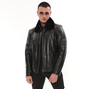 Chaqueta de cuero de moda para hombre de último diseño, nuevo estilo, producto de cuero genuino, chaqueta de moda para hombre de talla grande - Product Image 2