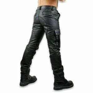 Pantalon en cuir pour moto homme 2026 OEM, coupe-vent, grande taille, anti-UV, séchage rapide, pour usage quotidien, vente en gros directe usine - Product Image 5