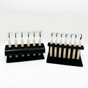 Pinzas Profesionales para Volumen Ruso, Pinzas de Acero Inoxidable de Alta Precisión con Agarre de Diamante Brillante a 90 Grados - Product Image 2