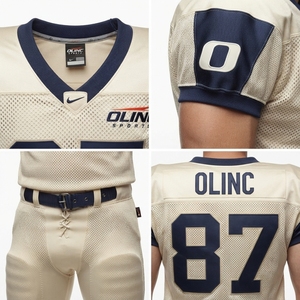 Custom Team Name Youth Football Jersey and <b>Pant</b> Set for Men's 6XL Mesh Performance Uniform - Product Image 4