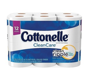 Cotonelle 12456PK Ultra Doux Lavable Jetable Solide 1 Plis Papier Hygiénique 165 Feuilles/Rouleau 12/Paquet - Product Image 5