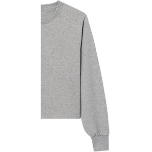 Eco-Friendly Embroidered Women's Fleece Crew Neck Sweatshirt Breathable Polyester/Cotton 340g Winter Full Sleeve Solid Front - Product Image 5