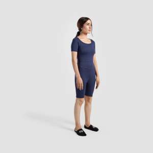 Traje Deportivo Enterizo de Yoga Color Azul Marino - Product Image 3