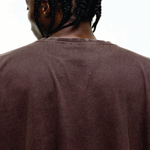 Venta al por mayor de moda Vintage lavado camiseta personalizada gráfica Streetwear hombres de gran tamaño de alta calidad Camiseta de algodón - Product Image 3