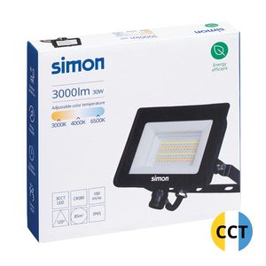 Proyector LED CCT 30W 3000lm IP65 negro Simon (IL426108) - Product Image 1