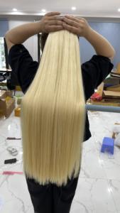 PURO Extension de cheveux vierges Remy de couleur naturelle Style droit Vague du Vietnam Double trame Styling avantageux en gros - Product Image 5