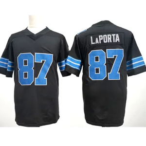 TF Custom 2024 New American Football Jersey Digital Printing <b>Black</b> <b>Mesh</b> Football Jersey <b>Top</b> Breathable Jersey - Product Image 1