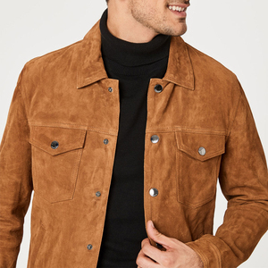 Abrigos y chaquetas de cuero impermeables respetuosos con el medio ambiente de calle para hombre personalizados OEM, temporada de primavera, fabricados en Pakistán - Product Image 2