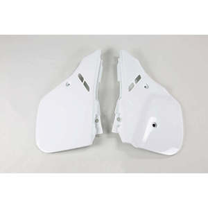 Per Honda CR 250 1988-1989 pannelli laterali bianchi ABS condizione usata-041 - Product Image 1