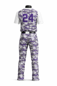 Uniforme de Béisbol Personalizado con Camuflaje, Conjunto de Camiseta y Pantalones, Kit de Equipo con Camuflaje Digital, Secado Rápido y Transpirable - Product Image 2