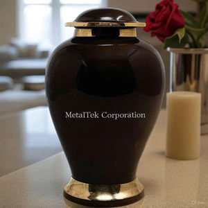 Alta calidad, color personalizado, estilo americano, cenizas conmemorativas para adultos, tarro de urna de Metal, urna de cremación de latón rosa para ceremonias funerarias - Product Image 4