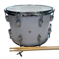 Custom High Quality Handmade Double Layer Poplar Wood Snare Drum Oilpaper Heads Coated Stainless Steel for Live Marching Band