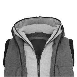 2025 hommes hiver chaud fermeture éclair bouffant gilet respirant imperméable matelassé gilet avec décoration Vintage service OEM - Product Image 4