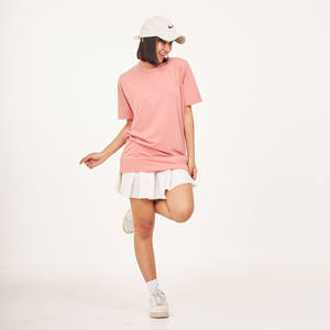 Camisetas Unisex informales ajustadas de secado rápido antiarrugas de Color melocotón para mujer, tela básica transpirable de brezo, uso diario, nuevo - Product Image 4