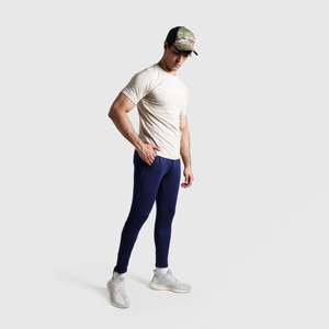 Pantalon décontracté Pro Fit (Bleu marine) Taille XL 100% Coton Velours côtelé Tissu en laine Logo personnalisable Élastique Léger Coloré - Product Image 4