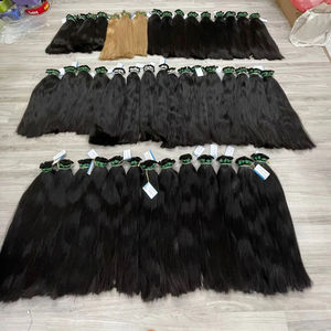 Vente en gros de cheveux humains vierges bruts vietnamiens remy de cheveux humains en vrac de couleur naturelle non transformés - Product Image 1