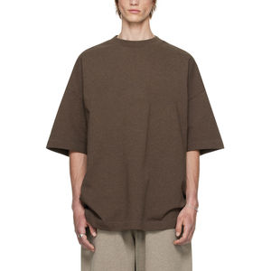 Tendance T-shirt personnalisé pour hommes 100% coton imprimé délavé à l'acide surdimensionné longue longueur en gros - Product Image 1