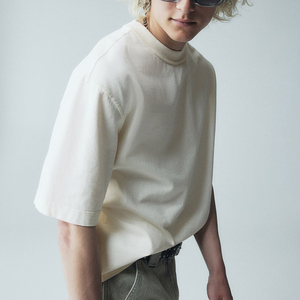 เสื้อยืดคอกลมผู้ชาย ผ้าฝ้าย 100% คุณภาพสูง ระบายอากาศได้ดี รับสกรีนโลโก้ 260 GSM เสื้อยืดทรงบ็อกซี่ผู้ชาย ผู้ผลิต - Product Image 5