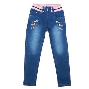 เชส วาเลว์ กางเกงยีนส์เด็กผู้หญิงปักลาย-สีฟ้า 4-5 ปี - Product Image 1