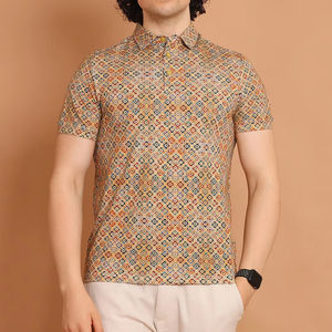 Venta al por mayor de camisetas polo 100% algodón personalizadas para hombre impresión digital de manga corta transpirable de punto sólido técnicas de teñido liso - Product Image 1