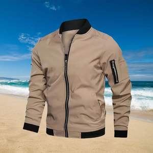 Chaqueta de otoño a prueba de viento para hombre personalizada 2025, abrigo informal de talla grande de manga larga de alta calidad para Otoño e Invierno - Product Image 3