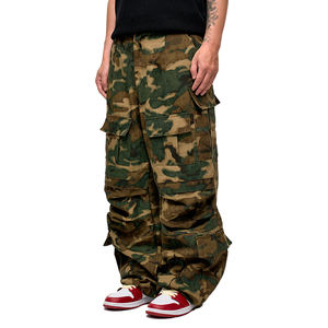 กางเกงยีนส์นักขี่จักรยานทรงตรงเข้ารูปปกติสไตล์ Y2K กางเกงทรงหลวมรัดรูปสำหรับผู้ชายพิมพ์ลายพรางออกแบบได้ตามต้องการ - Product Image 3