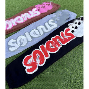 Meilleures ventes Hommes Fermeture Éclair Style Fitness Jogging Survêtements Personnalisé Contraste Couleur Bouffée Impression Léger Extérieur Porter Hiver - Product Image 3