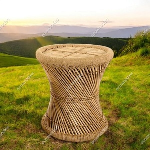 Modern <b>Bamboo</b> Indoor/Outdoor Console Ottoman <b>Stool</b> Handmade Eco-Friendly Durable Multi-Function Space-Saving Furniture for Home - Product Image 2