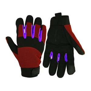 ถุงมือช่างป้องกันการกระแทก TPR ถุงมือนิรภัยเคลือบไนไตรล์ทรายถุงมือทำงานสีดำสีส้ม - Product Image 2