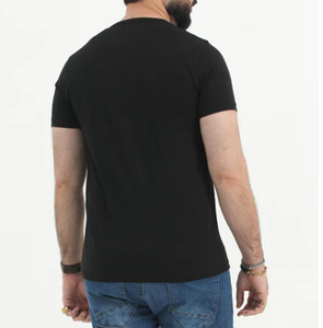 men's <b>black</b> <b>T</b>-<b>Shirts</b> 100% Cotton Custom Printing Solid Jersey 180g Men's O-Neck Short Sleeve Quick Dry men's <b>t</b> <b>shirts</b> - Product Image 3