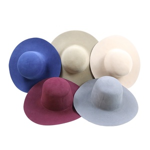 Sombrero de fieltro de piel de conejo 100%, venta al por mayor, personalizado, hecho a mano, de ala ancha, Vintage, en blanco, Formal, fieltro de piel para mujer, para hacer cuerpos de sombreros - Product Image 1