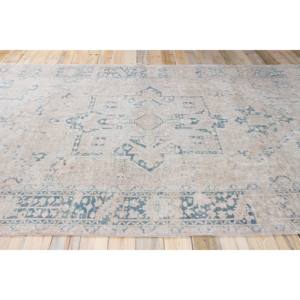 Alfombra Vintage, Alfombra Turca Extra Grande de 8x11.2 pies, Alfombra de Lana Marrón con Diseño Geométrico - Product Image 3