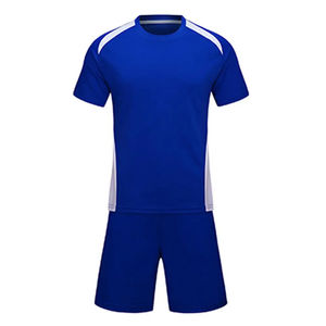 Ensemble de football pour adultes pour hommes et femmes T-shirt et short de sport Couleur contrastée Vêtements de sport évacuant la sueur Impression de nom personnalisée - Product Image 5