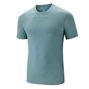 Custom Logo Print Quick Dry <b>Moisture</b> <b>Wicking</b> Nylon Mesh Polyester Men's Gym T-<b>Shirts</b> - Product Image 5