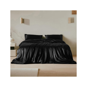100% Satin Duvet Cover Set 300tc Satin Hotel Bed Linen Hotel Beds Sheets Set King Size <b>Bedding</b> Set - Product Image 1