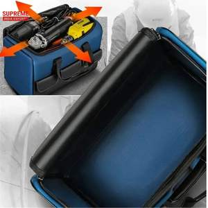 Bolsa de Fitness cuadrada de PU impermeable de 14 '', 17'' y 20 '', bolsa organizadora de herramientas con múltiples bolsillos, 30% más capacidad, nueva solución de almacenamiento de herramientas - Product Image 3