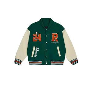 Haute Qualité Collège Varsity Vestes En Cuir Véritable Letterman Vestes Laine Tissu Baseball Vestes Fabriqué Pakistan Prix - Product Image 1