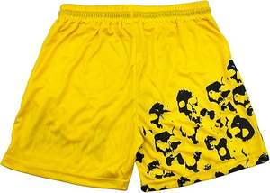 กางเกงขาสั้นออกกำลังกายผู้ชายผ้าแคนวาสโพลีเอสเตอร์ 100% ระบายอากาศ แห้งเร็ว สไตล์ฮิปฮอป เอวยางยืด ไซส์ใหญ่ รับผลิตตามสั่งขายส่ง - Product Image 4