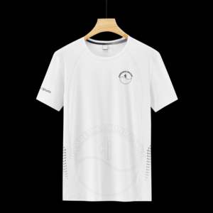 Camisetas de manga corta de estilo callejero para hombre, jersey de poliéster con cuello redondo, estampado digital, diseño en blanco, patrón de letras - Product Image 5