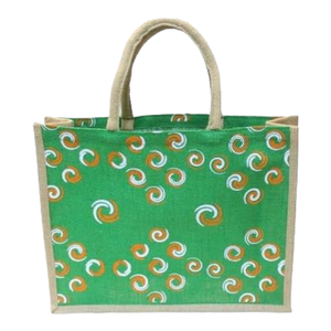 Sacs cadeaux d'épicerie en Jute de haute qualité, Style personnalisé, motif en tissu, couleur, petit, origine brute indienne - Product Image 3